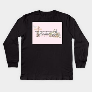 from my rotting body, flowers shall grow Kids Long Sleeve T-Shirt